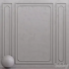 Decorative plaster with molding